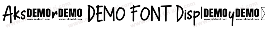 Aksara DEMO FONT Display字体转换
